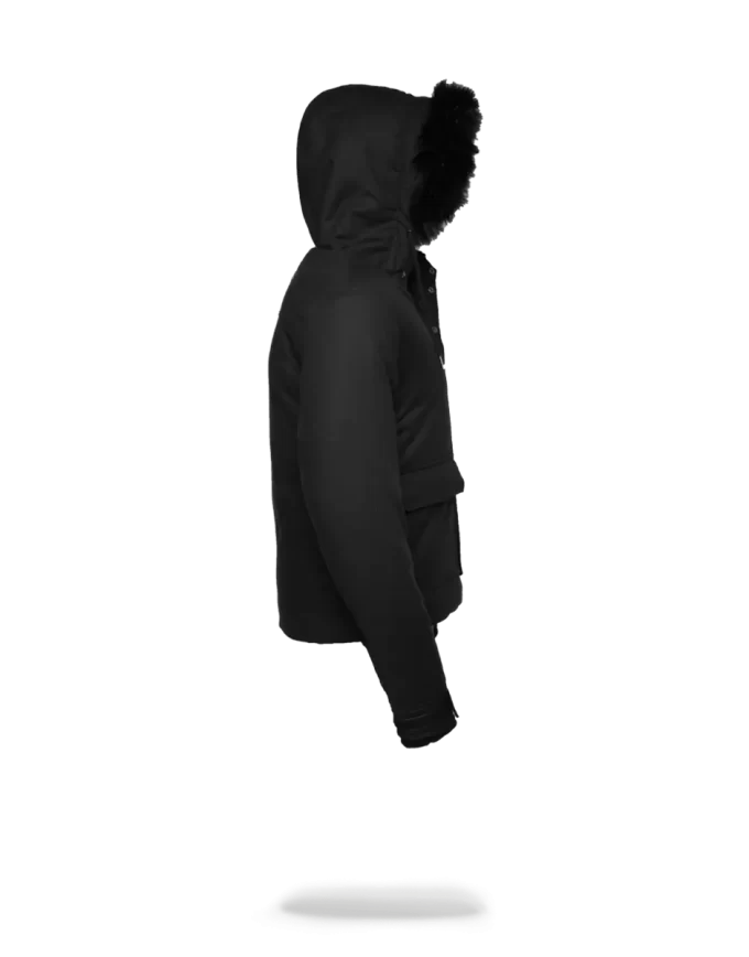 GIACCA CHOPPER NERA SOLIDA