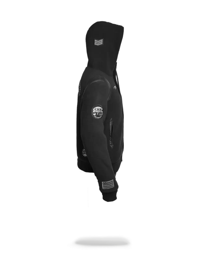 GIACCA CON TOPPE DELL’ESERCITO VARSITY GIACCA CON TOPPE DELL’ESERCITO VARSITY