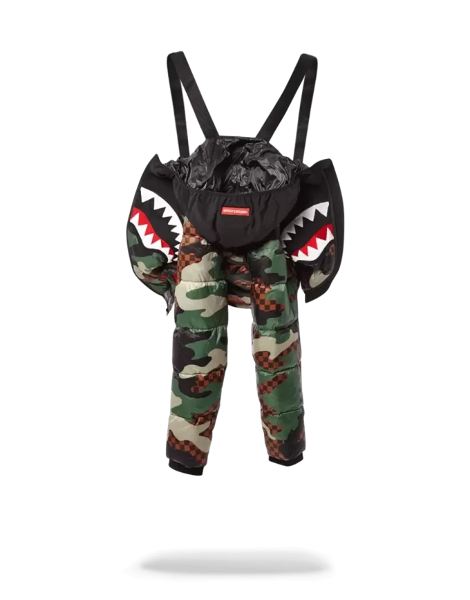 GIACCA IMBOTTITA A QUADRETTI MIMETICA