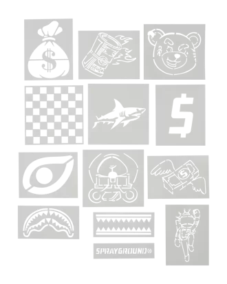 GRAFFITI ARTIST – CREA IL TUO ZAINO – 9 STENCIL INCLUSI