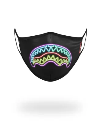 MASCHERA ADERENTE NEON SHARK