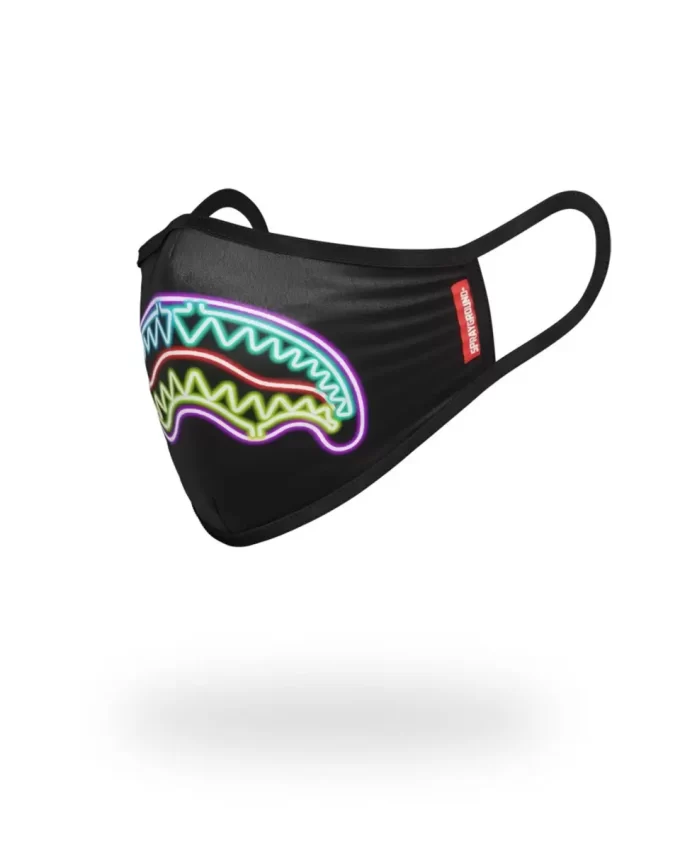 MASCHERA ADERENTE NEON SHARK