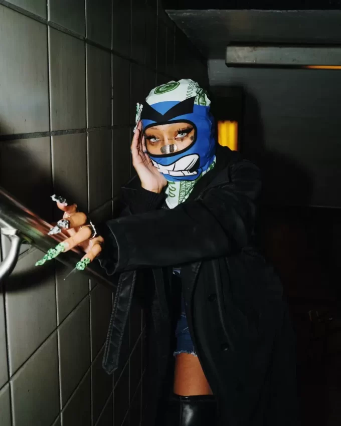 MASCHERA DA PASSEGGIO MONEY BOY (BLU)