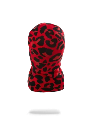 MASCHERA DA PASSEGGIO RED LEOPARD GOLD SHARK MOUTH