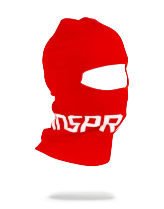 MASCHERA DA SCI CON LOGO SPRAYGROUND ROSSO