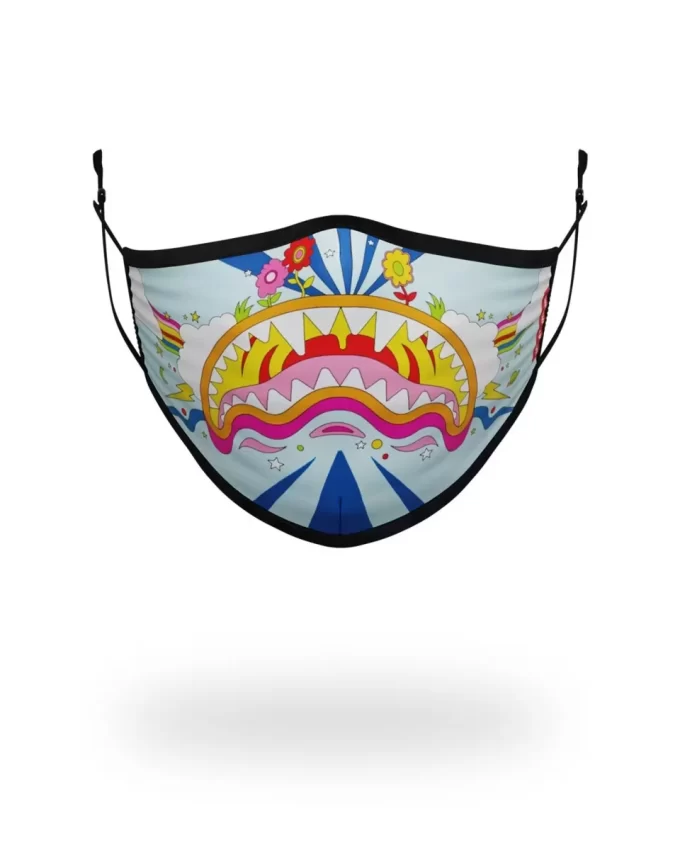 MASCHERA FACCIALE ADATTABILE GROOVY SHARK PER ADULTI