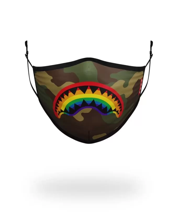 MASCHERA FACCIALE ADATTABILE PER ADULTI RAINBOW SHARK
