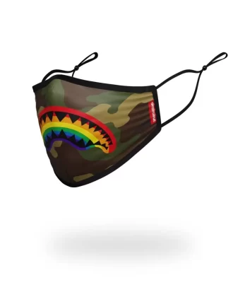 MASCHERA FACCIALE ADATTABILE PER ADULTI RAINBOW SHARK