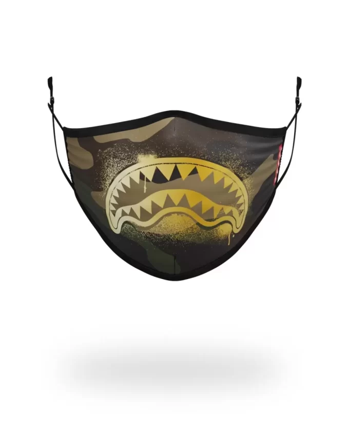 MASCHERA VESTIBILE ADATTABILE PER ADULTI CAMO GOLD SHARK