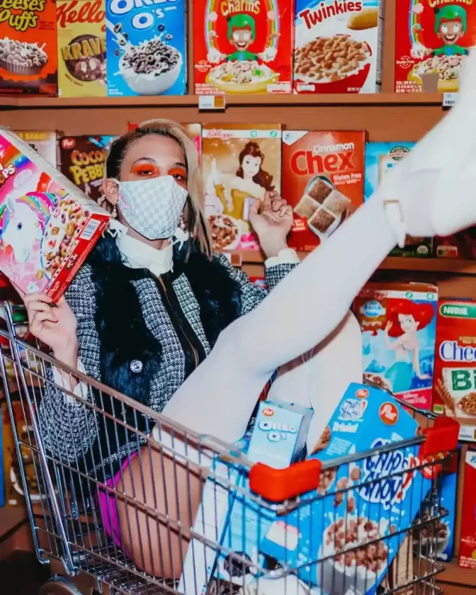 MASCHERA VISO VEGANA IN PELLE ROSE ALL DAY