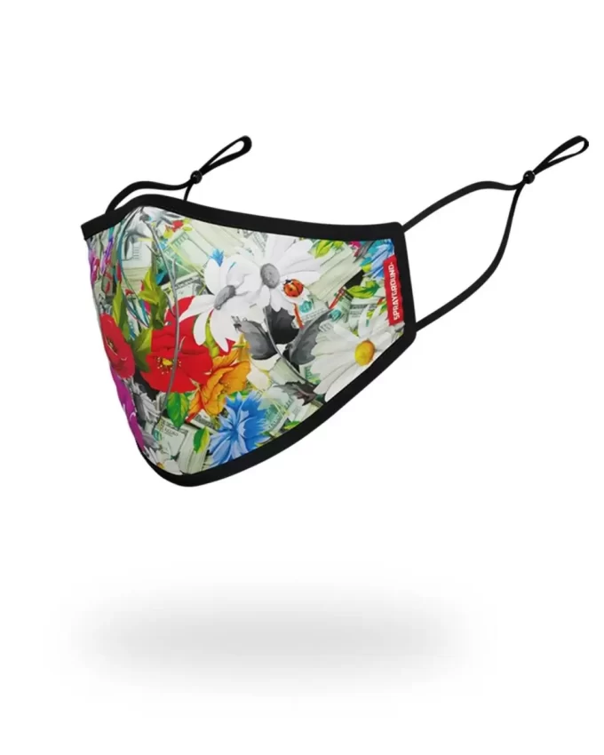 MASCHERINA ADATTABILE CON DECORAZIONI FLOREALI PER ADULTI MASCHERINA ADATTABILE CON DECORAZIONI FLOREALI PER ADULTI