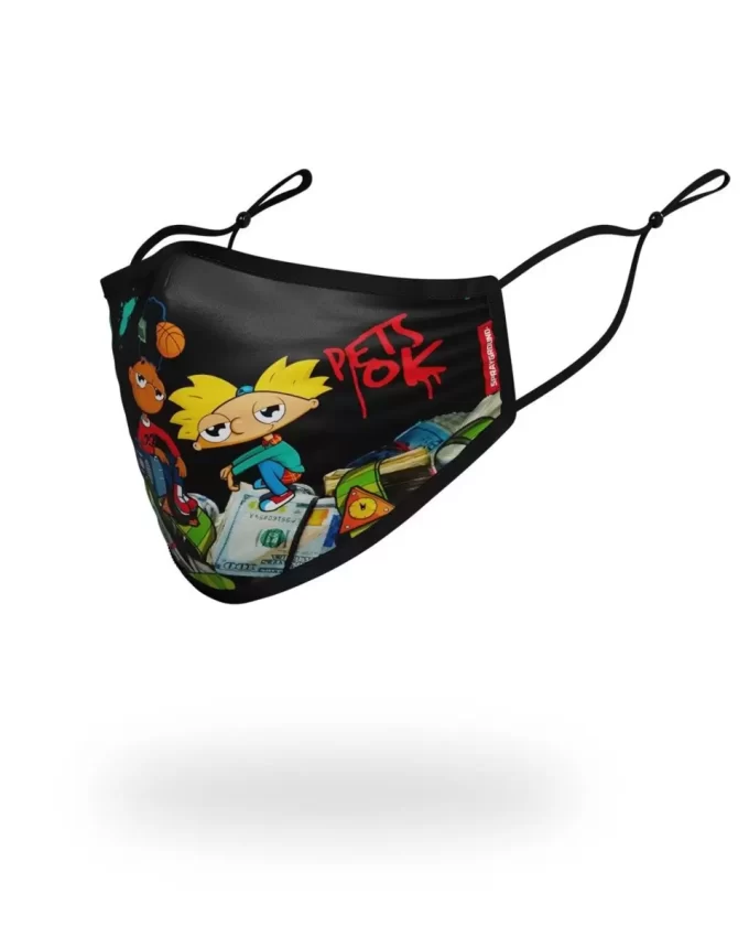 Mascherina aderente per adulti Hey Arnold Money Stacks