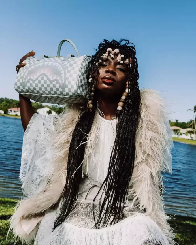 MINI BORSA DA VIAGGIO KNIT SHARKS IN PARIS COLOR CREMA MINI BORSA DA VIAGGIO KNIT SHARKS IN PARIS COLOR CREMA