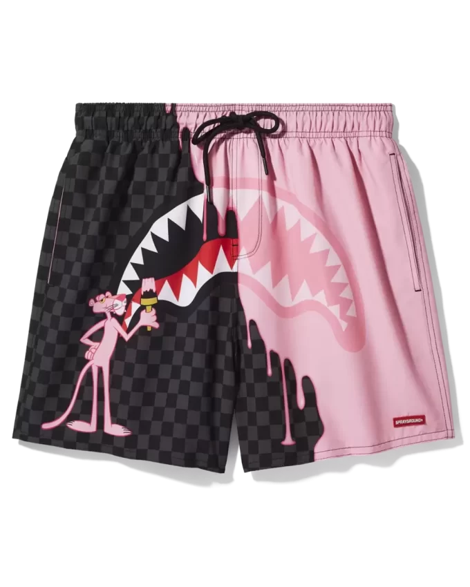PANTALONCINI DA BAGNO ROSA PITTORE PANTERA ROSA