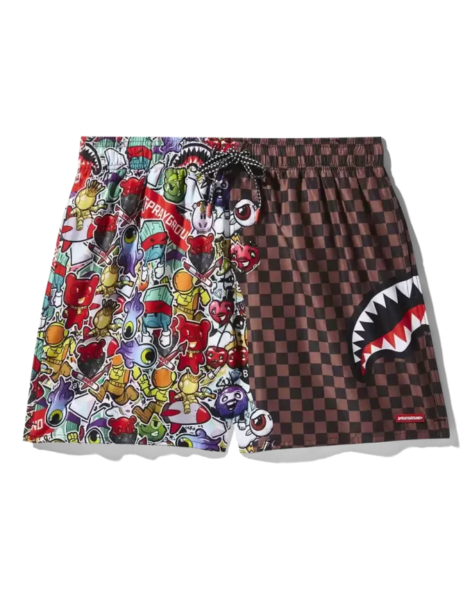 PANTALONCINI DA BAGNO STICKER CREW