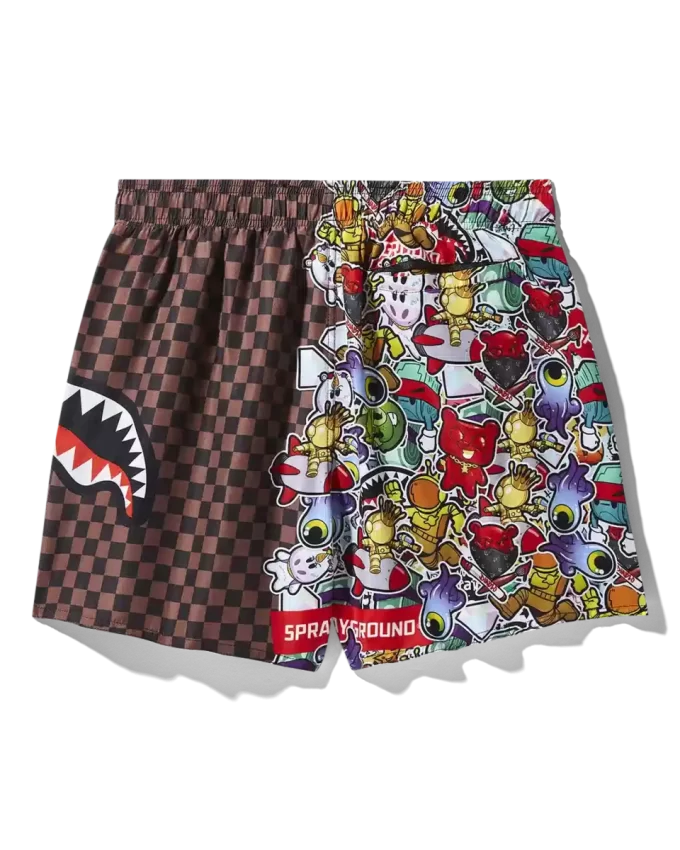 PANTALONCINI DA BAGNO STICKER CREW