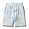 PANTALONCINI IN MAGLIA TIE DYE (BLU)