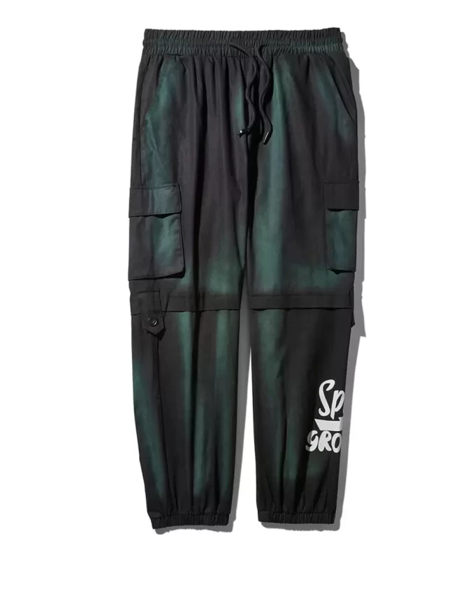 PANTALONI DA JOGGER CARGO TIE DYE MILITARI