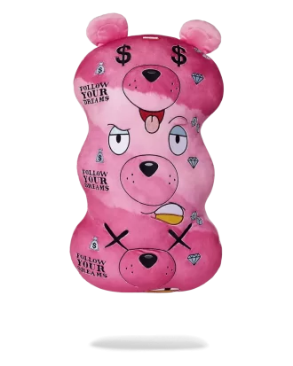 PELUCHE/CUSCINO MONEYBEAR TRIPLO ROSA
