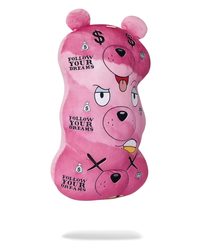 PELUCHE/CUSCINO MONEYBEAR TRIPLO ROSA