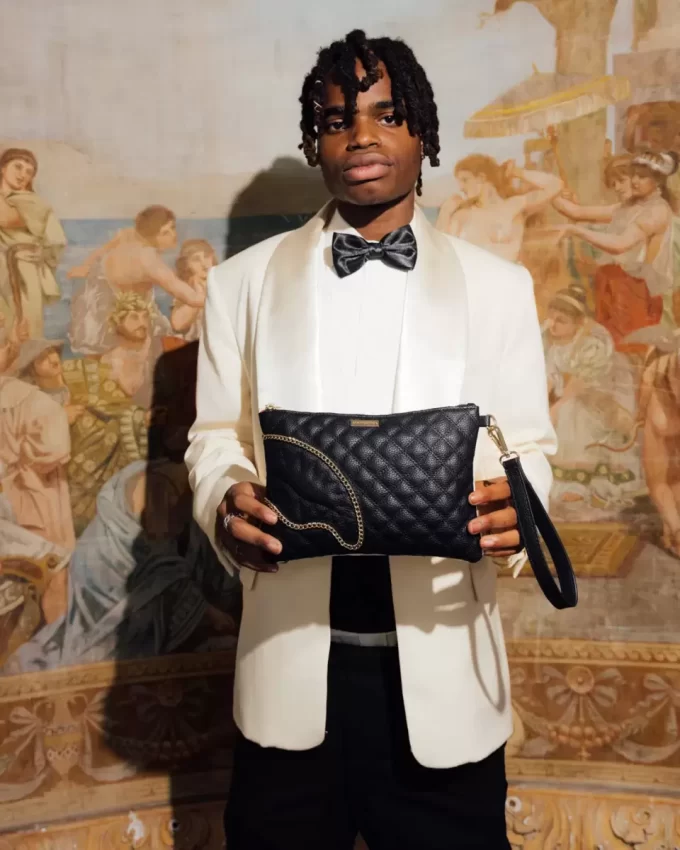 POCHETTE CROSSOVER SHARK SPLIT QUILT LIVELED UP POCHETTE CROSSOVER SHARK SPLIT QUILT LIVELED UP