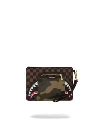 POCHETTE CROSSOVER SHARKS IN PARIS CON TASCA ESTERNA CON ZIP ORO