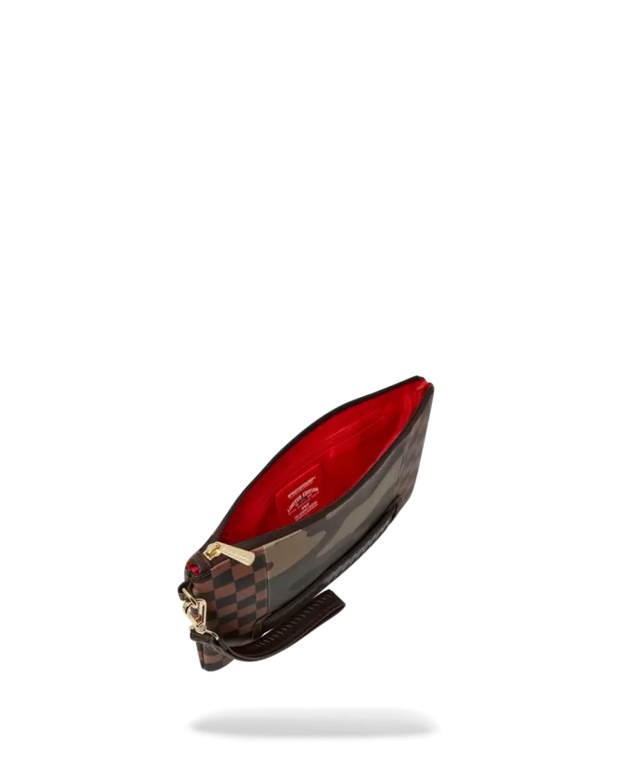 POCHETTE CROSSOVER SHARKS IN PARIS CON TASCA ESTERNA CON ZIP ORO