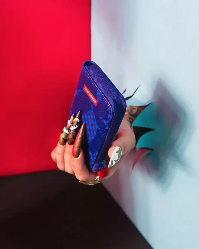 PORTAFOGLIO SHARK CHECK (BLU)