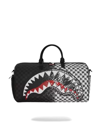 SCRIBBLE DRIBBLE CHECK DUFFLE