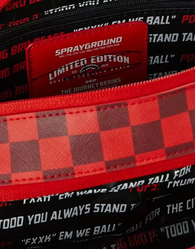 SHARKS IN PARIS ARTICOLI DA TOELETTATURA ROSSI OVVERO BORSE DI DENARO