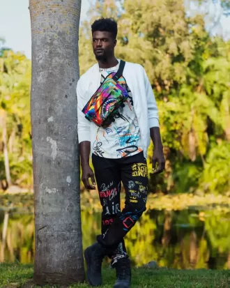 SHARKS IN PARIS CITY STREAKS CARGO CROSSBODY