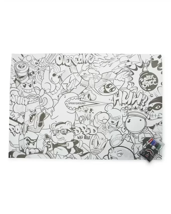 SPRAYGROUND ENORME POSTER DA COLORARE 39″x27″ E PENNARELLI INCLUSI