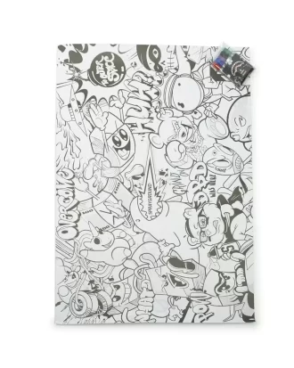SPRAYGROUND ENORME POSTER DA COLORARE 39″x27″ E PENNARELLI INCLUSI