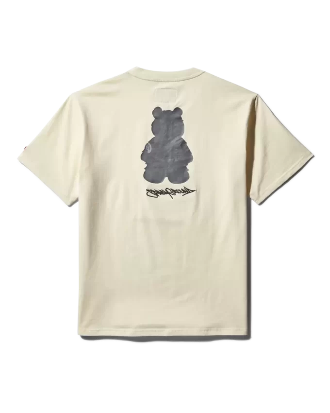 T-SHIRT A MANICA CORTA CON GRAFICA MONEY BEAR (ALBICOCCA)