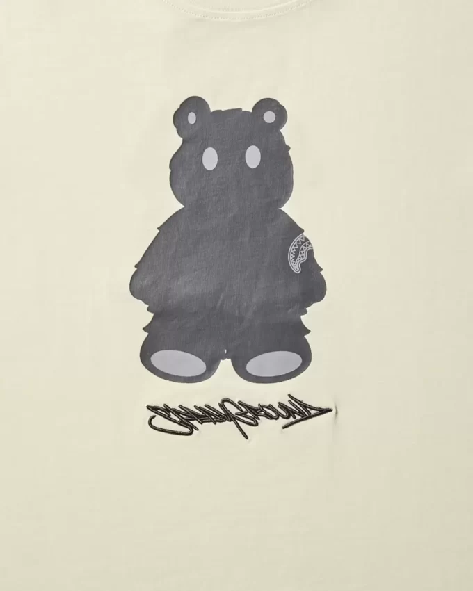 T-SHIRT A MANICA CORTA CON GRAFICA MONEY BEAR (ALBICOCCA)