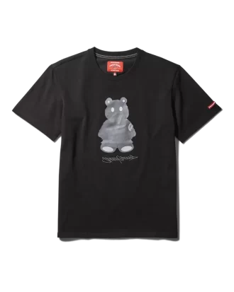 T-SHIRT A MANICA CORTA CON GRAFICA MONEY BEAR (NERA)