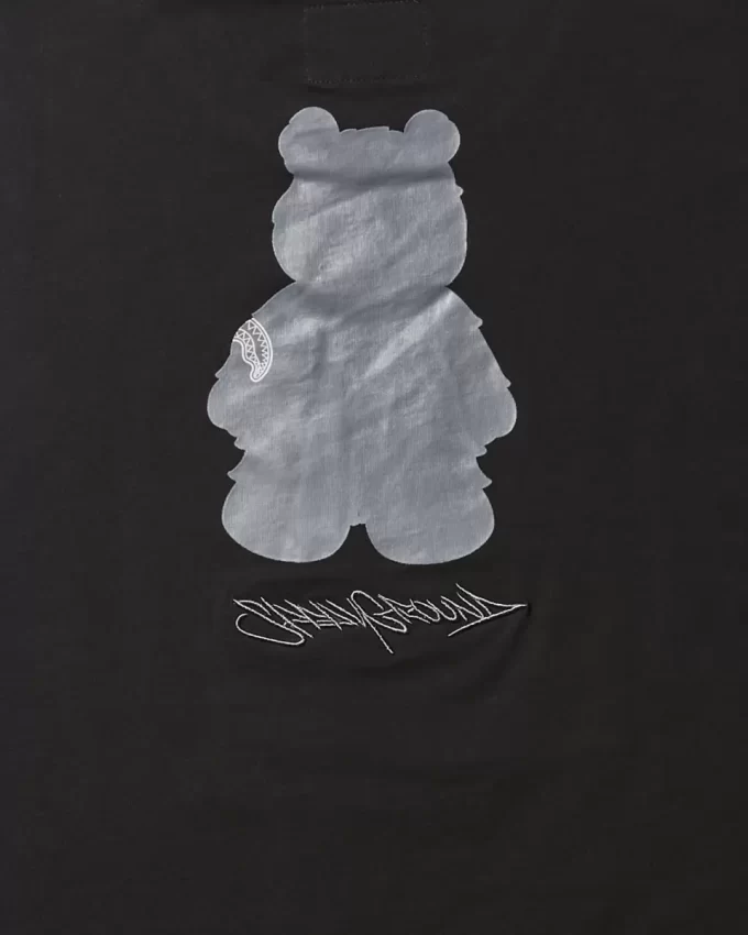 T-SHIRT A MANICA CORTA CON GRAFICA MONEY BEAR (NERA)
