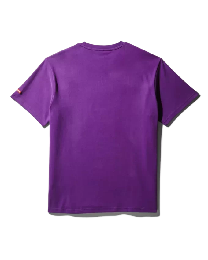 T-SHIRT CON STAMPA GARFIELD SHARKMOUTH (VIOLA)