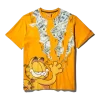 T-SHIRT CON STAMPA GRAFICA GARFIELD CAT STRATCH (ARANCIONE)