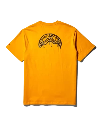 T-SHIRT CON STAMPA GRAFICA GARFIELD CAT STRATCH (ARANCIONE)