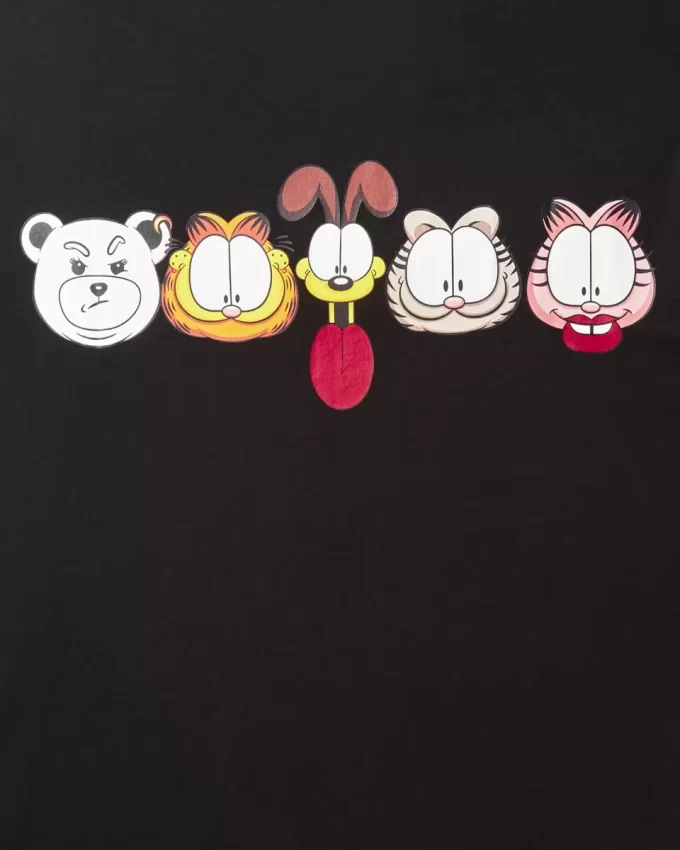 T-SHIRT GRAFICA GARFIELD (NERA)