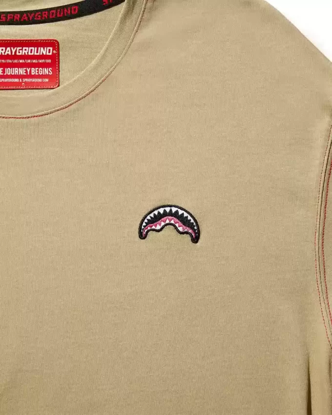 T-SHIRT OVER SHARK (SABBIA)