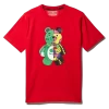 T-SHIRT ROSSA CON ORSO ANATOMICO GIOVANILE