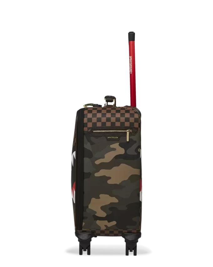 TASCA ESTERNA CON CERNIERA ORO SHARKS IN PARIS JETSETTER BAGAGLIO A MANO