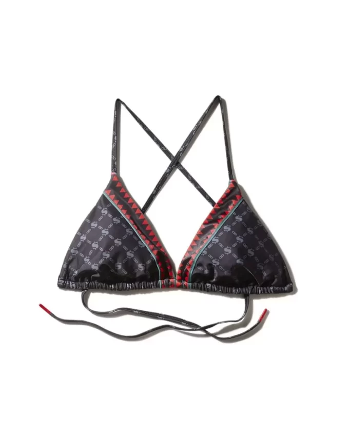 TOP BIKINI CON MOTIVO MIDNIGHT MONEY