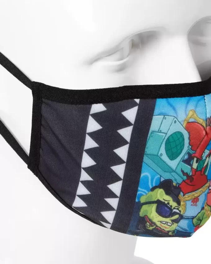 TUTA DA SPORT SPONGEBOB ADULTO CON COPERTURA PER IL VISO ADERENTE