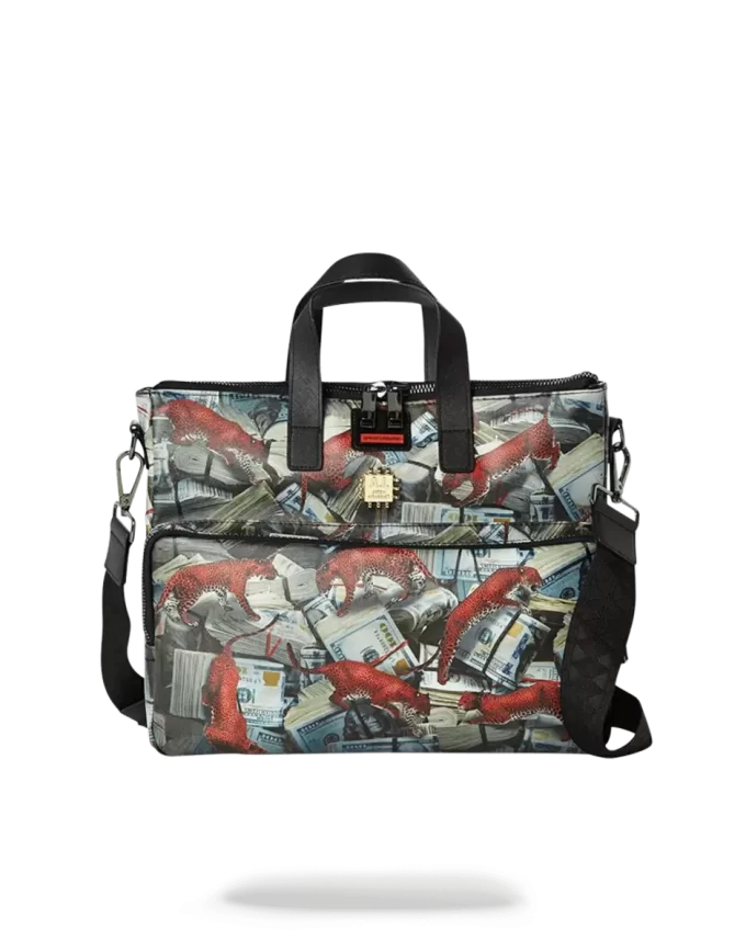 VALIGETTA DA VIAGGIO PORTA SOLDI LEOPARDO ROSSO