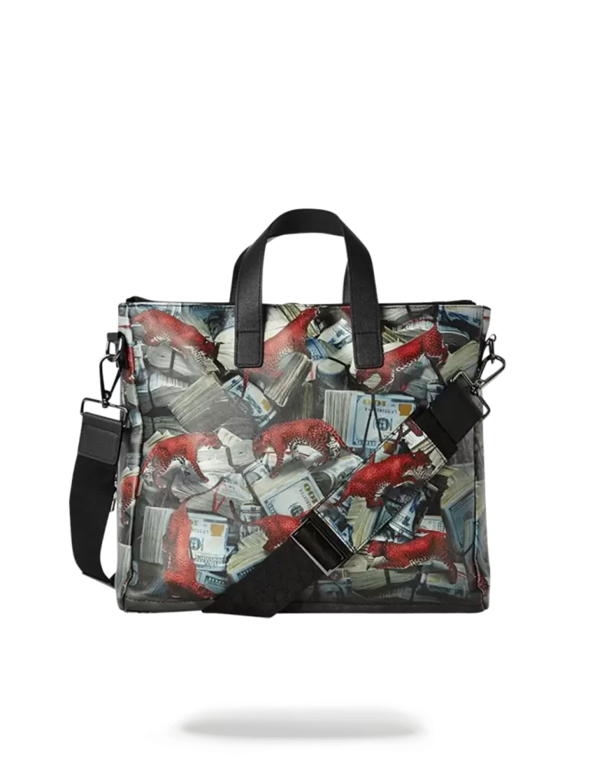 VALIGETTA DA VIAGGIO PORTA SOLDI LEOPARDO ROSSO