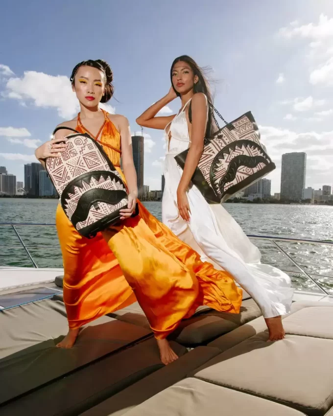 BORSA DA SPIAGGIA DI LUSSO A.I. PALM MIRAGE SHARK