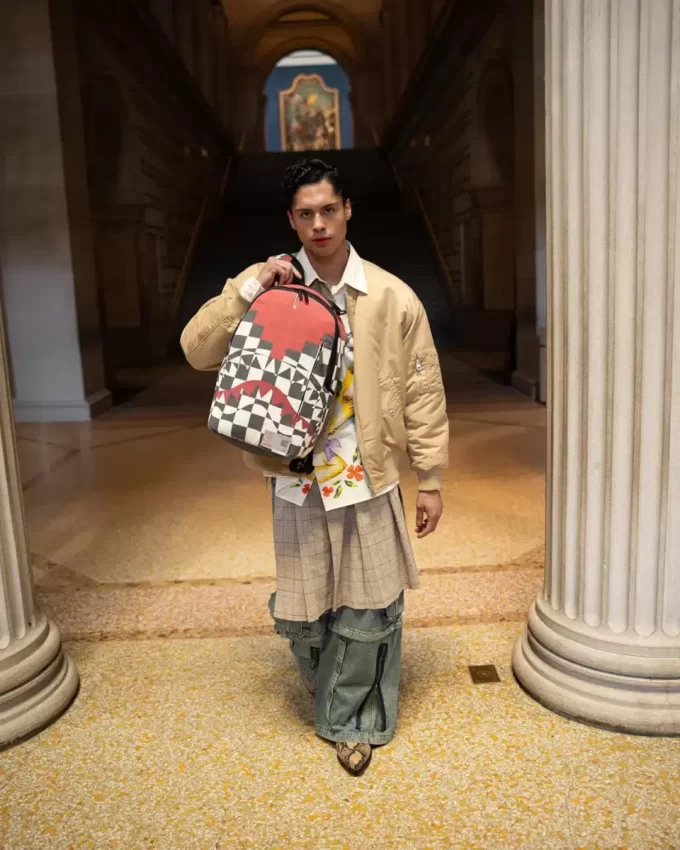 ZAINO A SCACCHIERA MET INCA